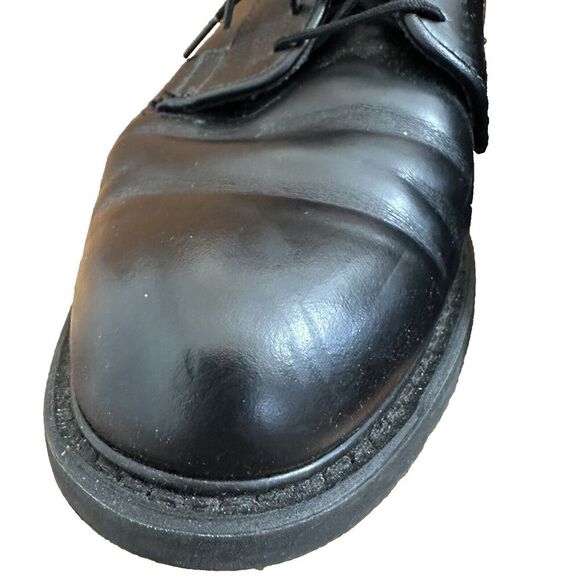 2/$30 Bates Black Lace Up Leather Oxford Shoes Non Marking Mens Size 8E Wide - Picture 6 of 13